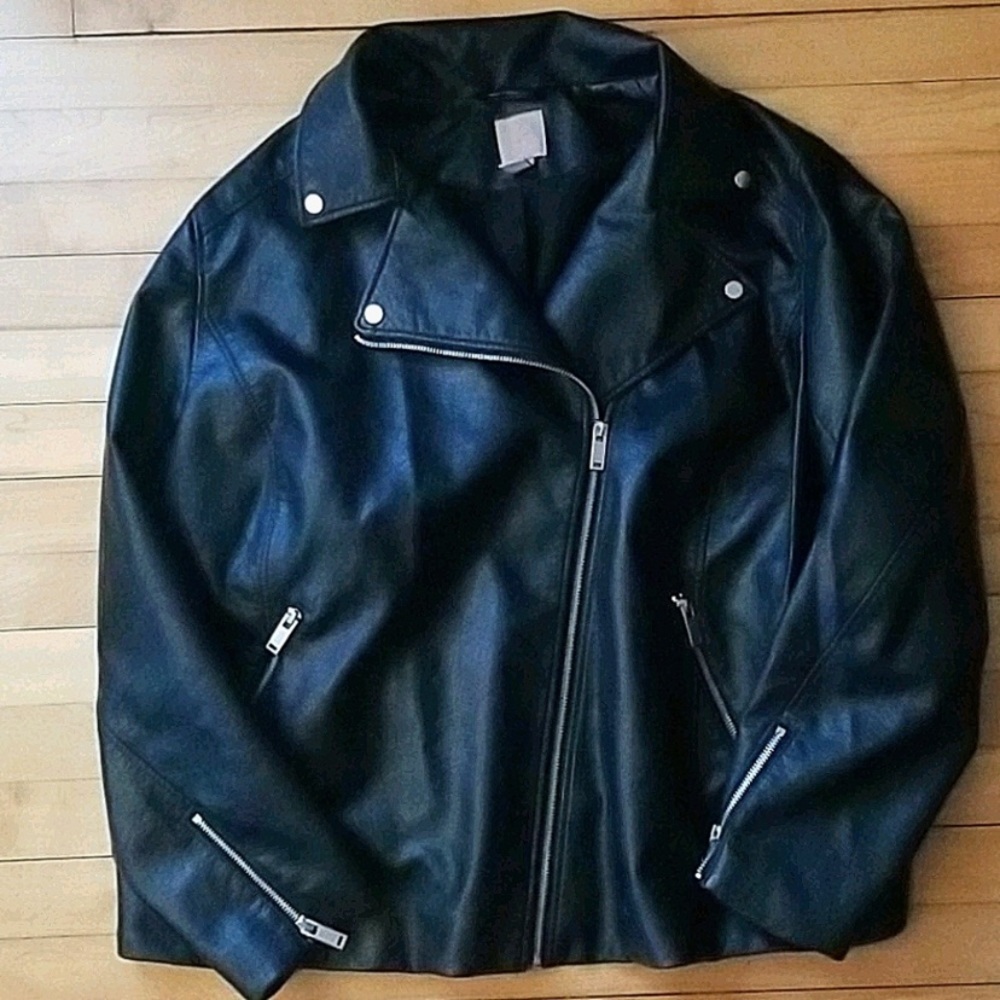 H&M faux leather jacket